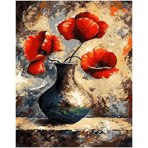Old Time Flowers Paint By Numbers Kit