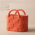 Nordic Morandi Handbag Ceramic Vase - Creative Design