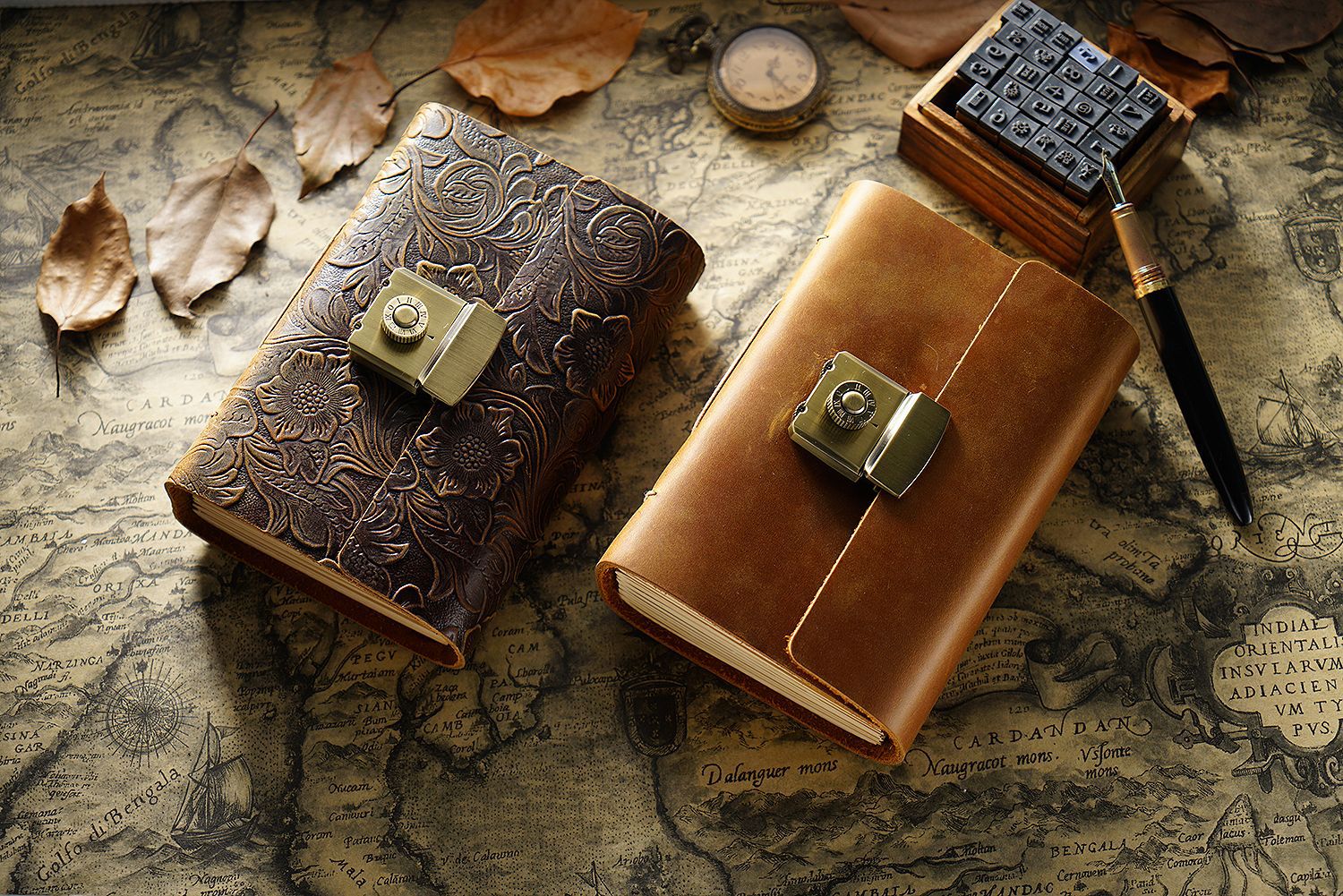 Vintage Cowhide Journal