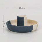 Ceramic Candle Pedestal - Jewelry Storage Tray
