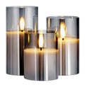 Flameless LED Candles 3-Pack - Battery Operated with Remote