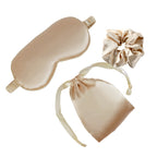 Womens Eye Mask Pouch And Headband Set