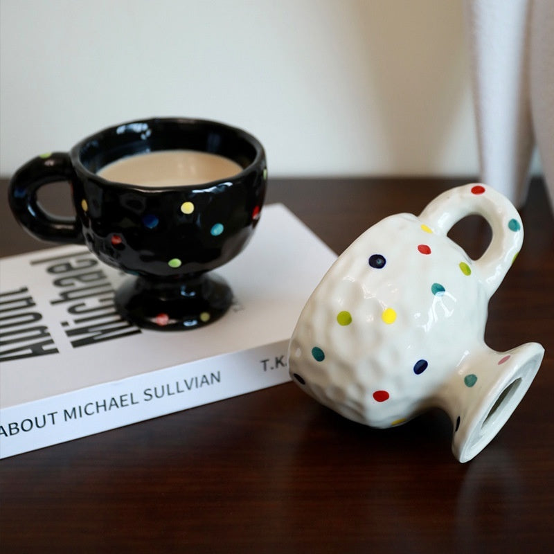 Personalized Simple Ceramic Creative Mug Hand-pinching Irregular