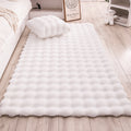 Creamy Bubble-Fleece Rug