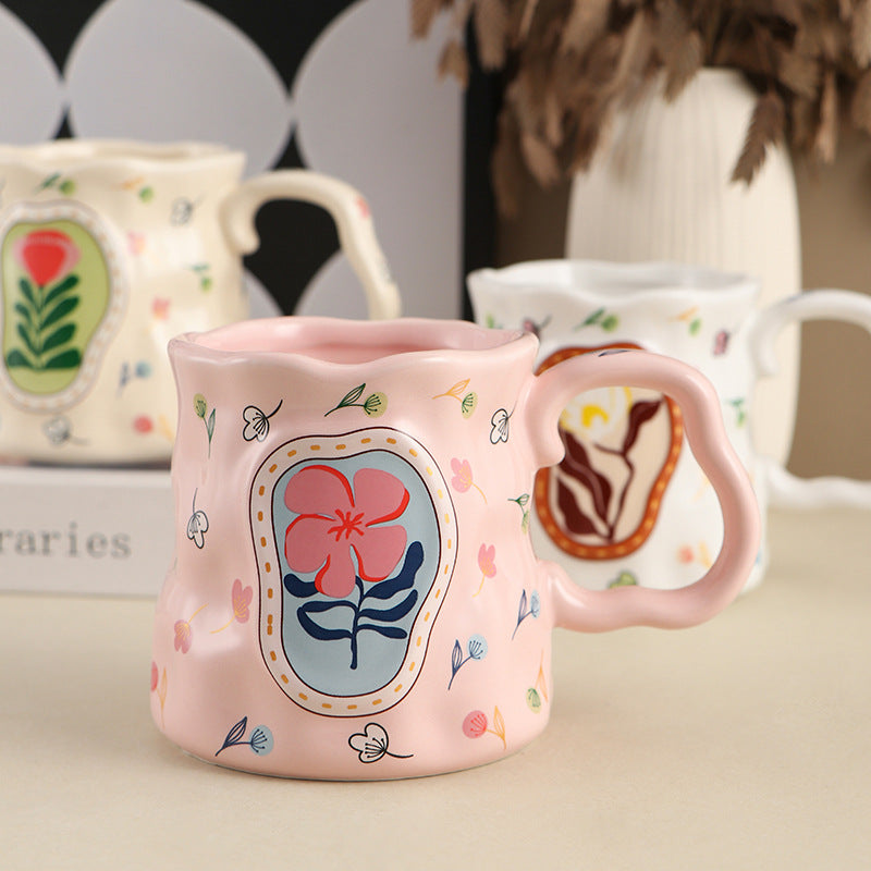 Creative Ceramic Mug Ladies Milk Breakfast Cup