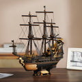ROKR 3D Wooden Ship Model Kit - Seahorse Bark MCB02 DIY Nautical Puzzle With Moving Parts, Adult Building Project & Unique Maritime Gift For Men