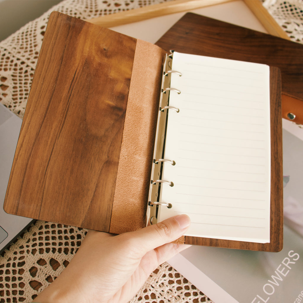 Walnut Loose-leaf Journal