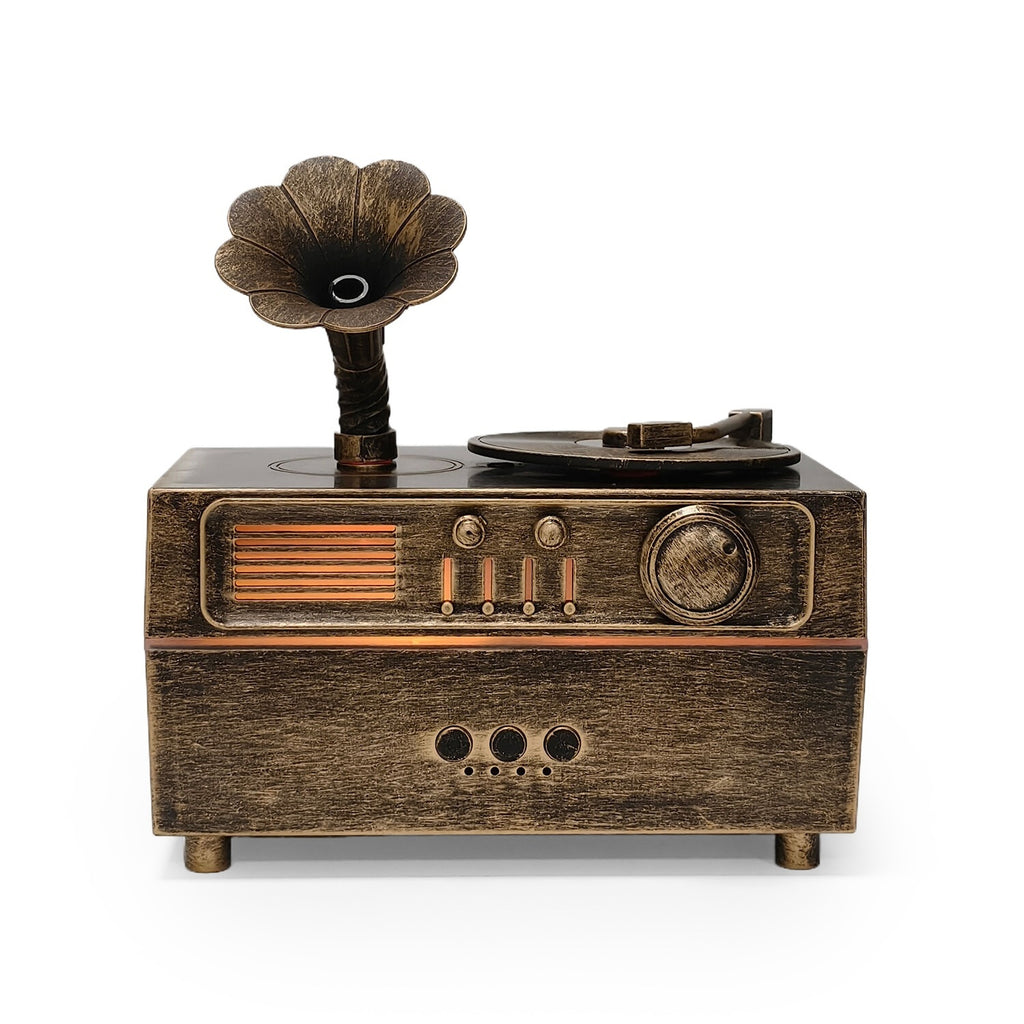 Retro Phonograph Aroma Diffuser - Bluetooth Speaker