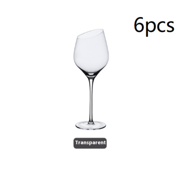 Beveled Big Belly Goblet Crystal Red Wine Electroplated Color Wine Champagne Glass