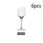 Beveled Big Belly Goblet Crystal Red Wine Electroplated Color Wine Champagne Glass