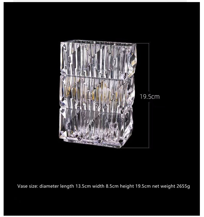 Nordic Light Luxury Crystal Vase - Bakala Home Decor