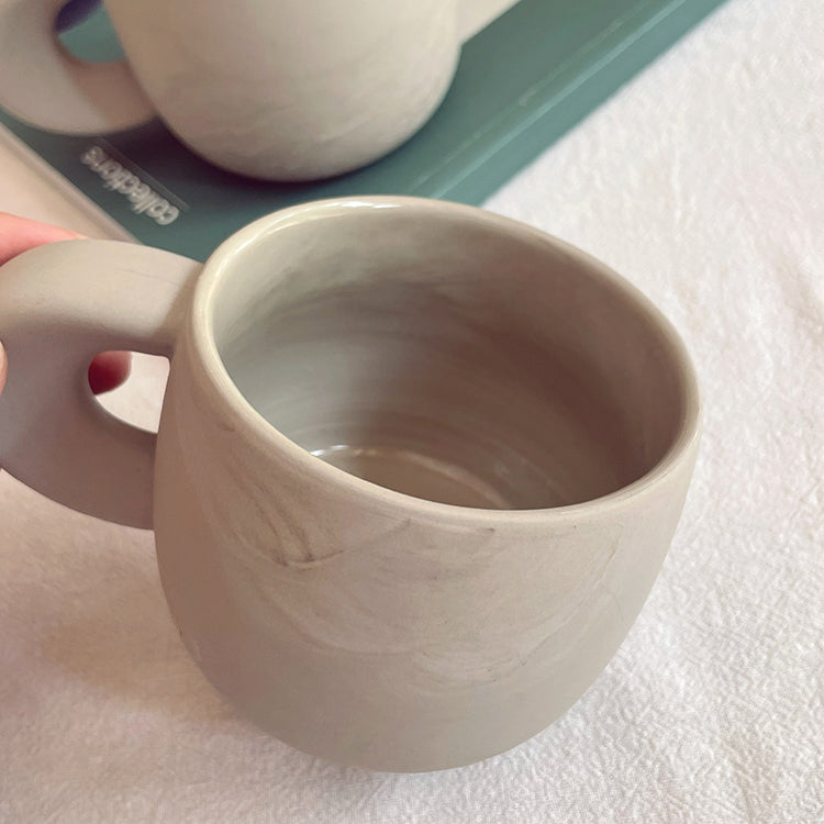 Matte Frosted Texture Mug - Large Capacity Microwaveable