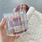 Ins Mug Glass With Handle Aurora Laser Universal Household