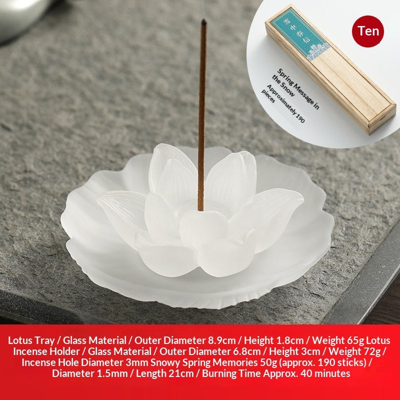 Chinese-Style Lusterware Incense Holder - Sandalwood Decor
