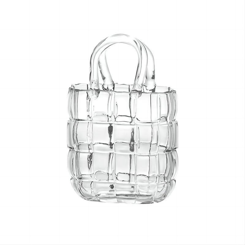 Creative Glass Handbag Vase - Decorative