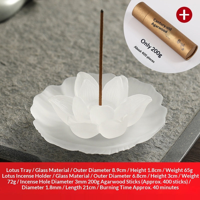 Chinese-Style Lusterware Incense Holder - Sandalwood Decor
