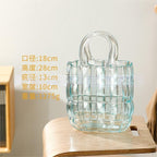 Creative Glass Handbag Vase - Decorative