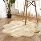 Flower Shape Faux Fur Mat