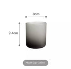 Ins Nordic Retro Smoky Gray Matte Surface Frosted Glass Cup