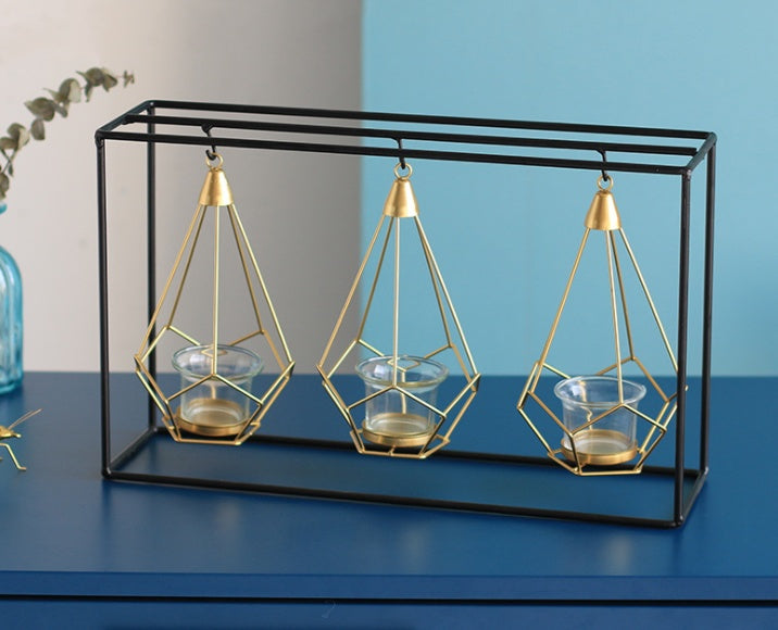 Nordic Iron Candle Holders - Block Candle Stand