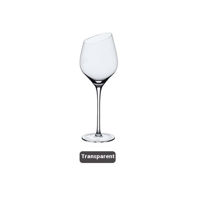 Beveled Big Belly Goblet Crystal Red Wine Electroplated Color Wine Champagne Glass