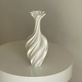 Artistic Abstract Twisted Vase - Retro Flower Design