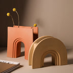 Nordic Geometric Art Vase - Modern Design