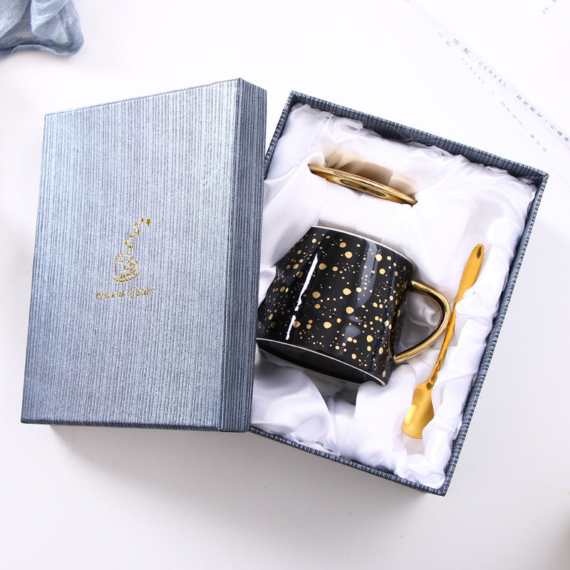Starry sky ceramic mug