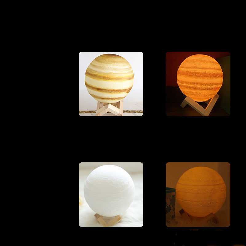 Moon & Jupiter LED Table Lamp - Creative Night Light