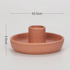 Ceramic Candle Pedestal - Jewelry Storage Tray