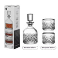 Stackable Engraved Glass Wine Glass Creative Cocktail Glass Combination