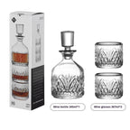 Stackable Engraved Glass Wine Glass Creative Cocktail Glass Combination