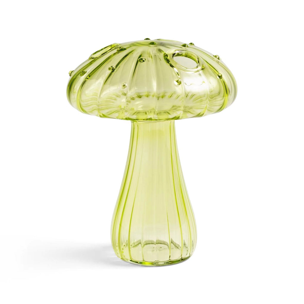Glass Mushroom Vase - Whimsical Design