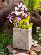Portrait Art Terracotta Vase - Retro Breathable Shaped