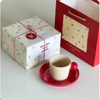 Irregular Cute Cherry Art Mug Gift Ceramic Cup