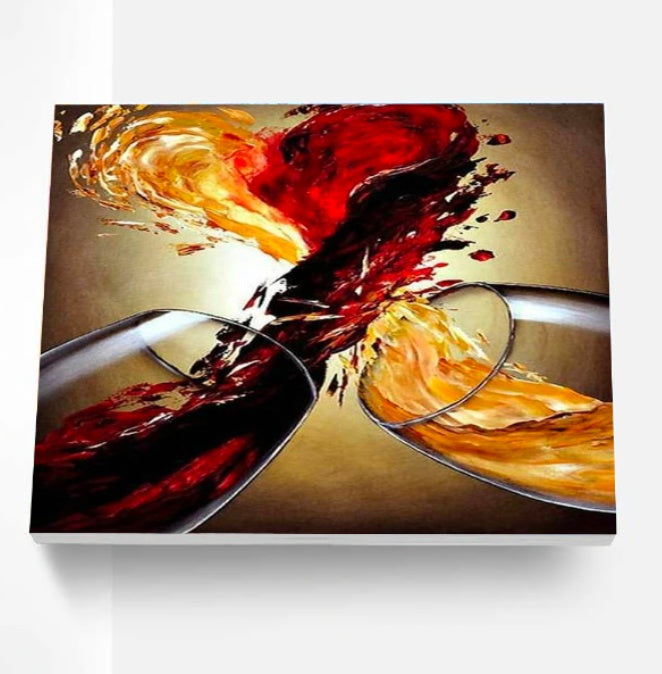 Wine Splash Paint By Number Kit