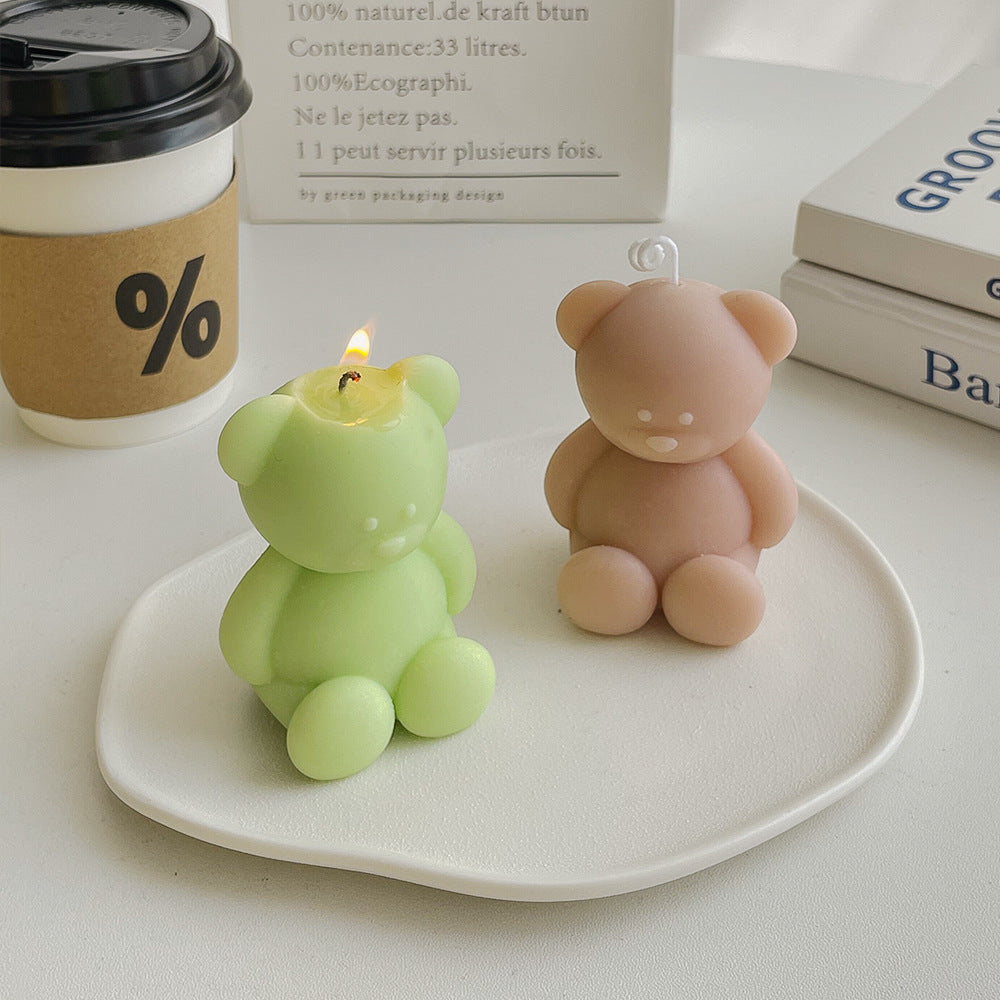 Adorable Bear Candle - Cute Paraffin Decor