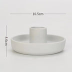 Ceramic Candle Pedestal - Jewelry Storage Tray