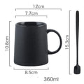 Frosted Personality Ceramic Mug Stoneware Black Retro Coffee Cup Milk Tea Water Cup Japanese Simple Cup