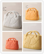 Nordic Morandi Handbag Ceramic Vase - Creative Design