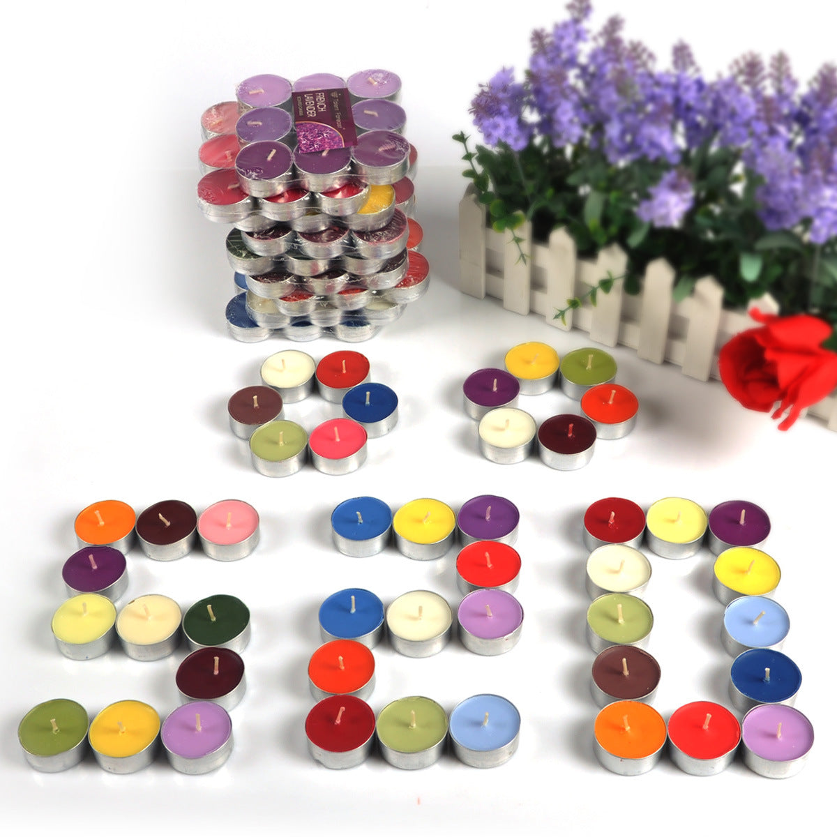 Cylindrical Candle Set - 9 Piece Incense Collection