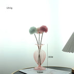 European Retro Glass Vase - Simple Big Belly Series