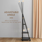 Rolling Full Length Dressing Mirror - Free Standing with Storage