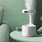 Anti-Gravity Water Drop Humidifier - Backflow with Clock