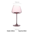 Flamingo French Oblique Concave High Foot Glass Crystal Glasses