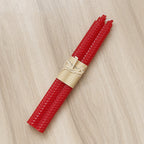 Elegant Beeswax Taper Candles - Living Room Decor