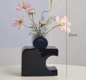 Ceramic Jigsaw Vase - Puzzle Flower Arranger