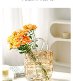 Creative Glass Handbag Vase - Decorative