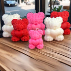 Rose Bear Candle - Valentine's Day Love Gift