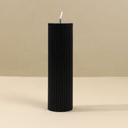 Black Cylinder Soy Wax Aromatherapy Candles